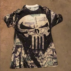 Marvel Punisher All Over Design T-Shirt!